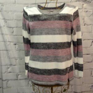 Christopher & Banks Pretty Stripped Long Sleeve Tunic